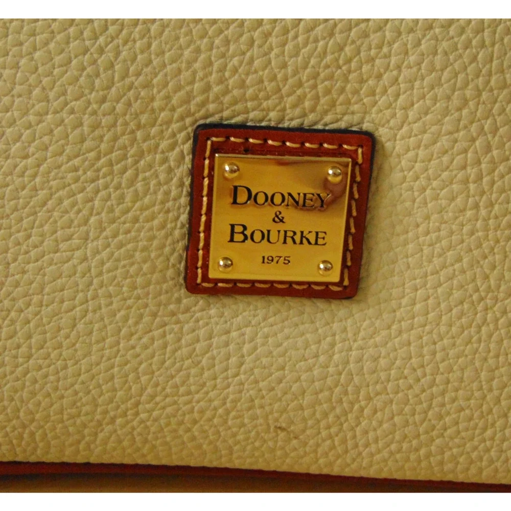 Dooney & Bourke Pebble Grain Crossbody Bag Bone Leather Gold Hardware R264 NWD